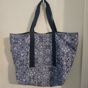 PINK Brand Blue Bandana Print Tote. NWT